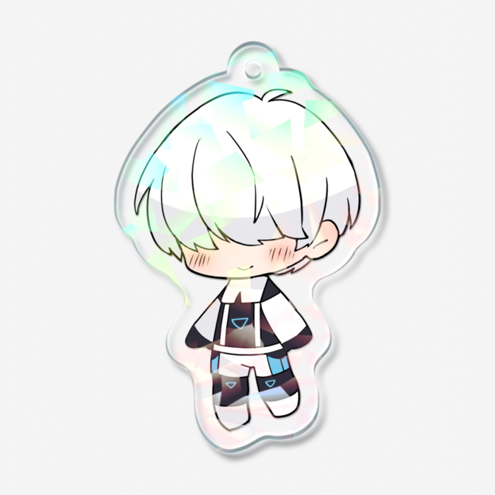 ホログラムアクリルキーホルダー - 50 × 50mm
