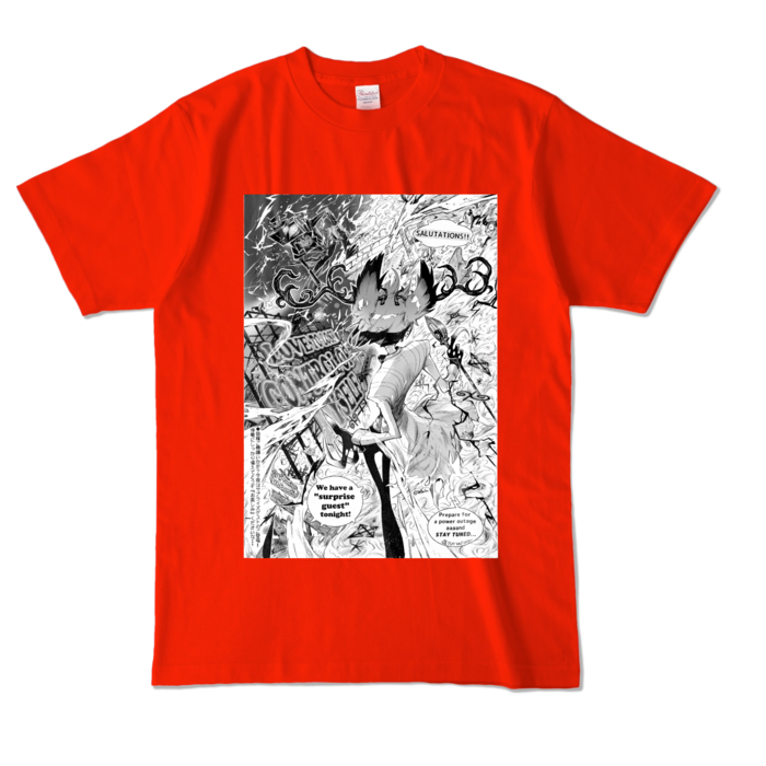 カラーTシャツ - L - レッド (濃色)