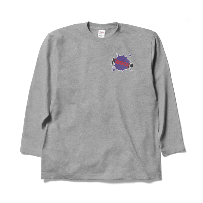 Koncua:ロングTシャツ - XL - 杢グレー