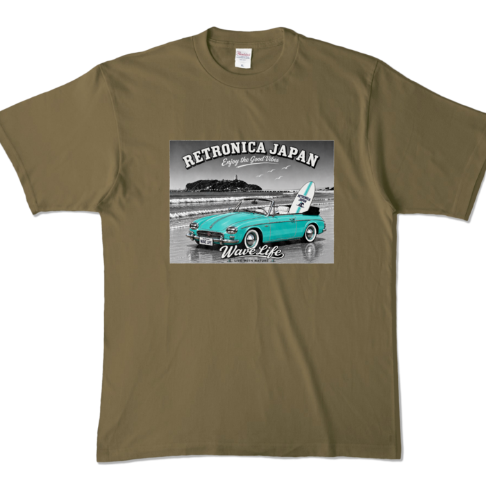 カラーTシャツ - XL - オリーブ (濃色)