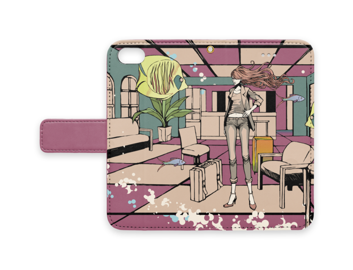 手帳型iPhoneケース - iPhone7 - ストラップ穴 あり