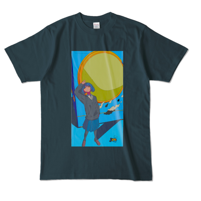カラーTシャツ - L - デニム (濃色)