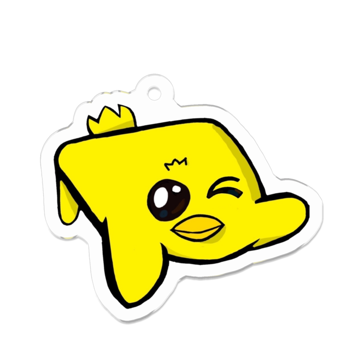 アクリルキーホルダー(コーティング) - 50 x 50 (mm)