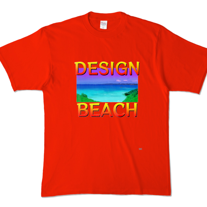 カラーTシャツ - XL - レッド (濃色)