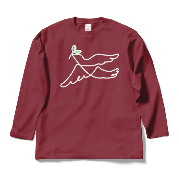 ロングスリーブTシャツ - L - バーガンディ