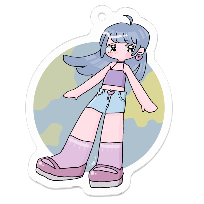 アクリルキーホルダー - 50 x 50 (mm)