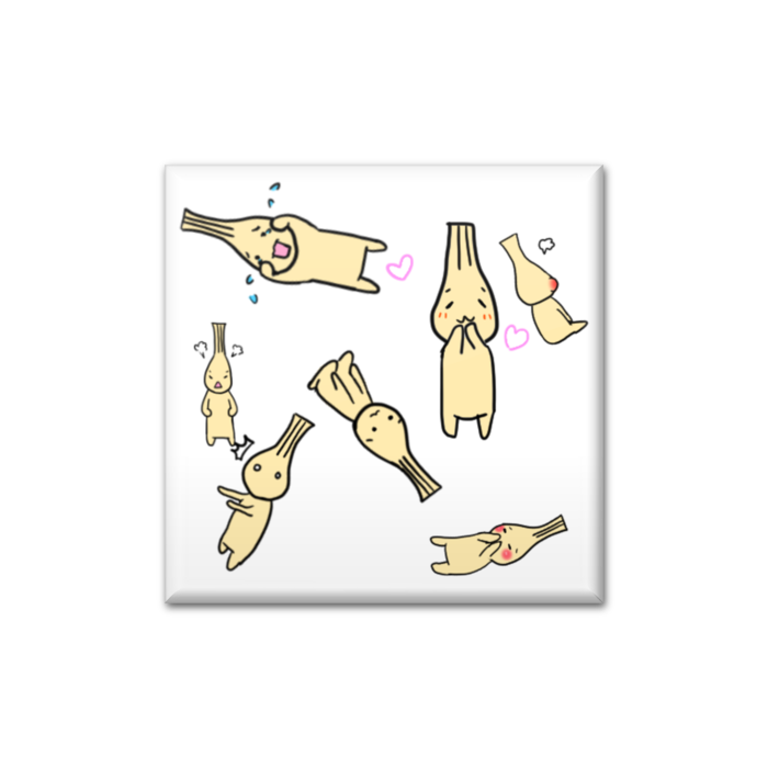 缶バッジ - 四角形40mm