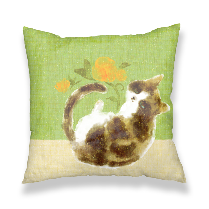 クッションカバー緑 - 450x450(mm)