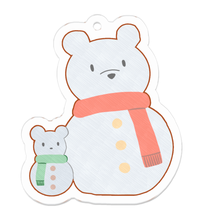 アクリルキーホルダー - 50 x 50 (mm)