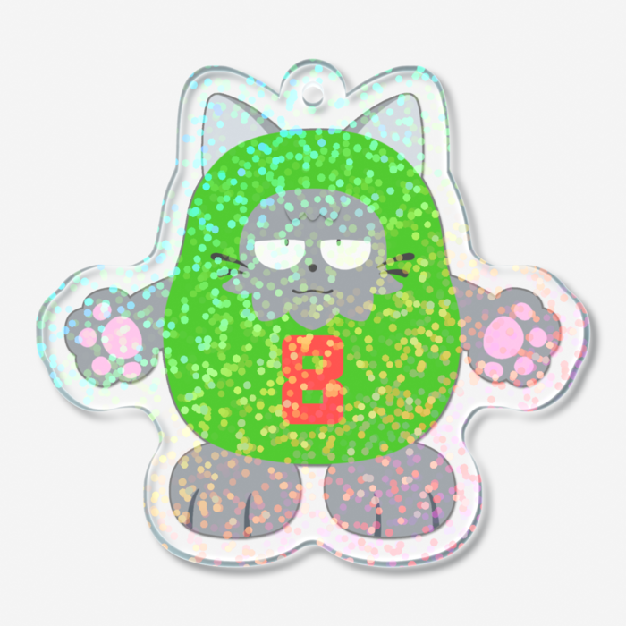 エドのキラキラしたアクリルキーホルダー