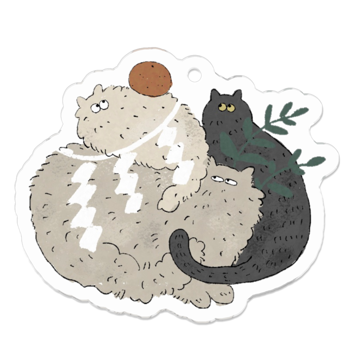 アクリルキーホルダー - 50 x 50 (mm)