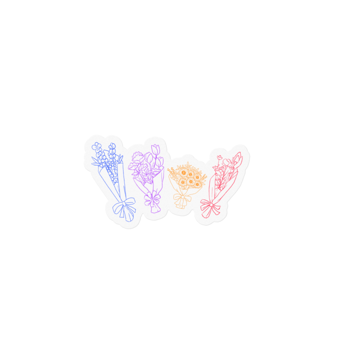 花束 - 100 x 100 (mm)