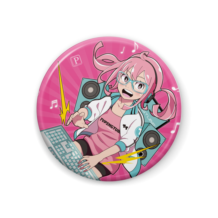 缶バッジ(ピンク) - 44mm