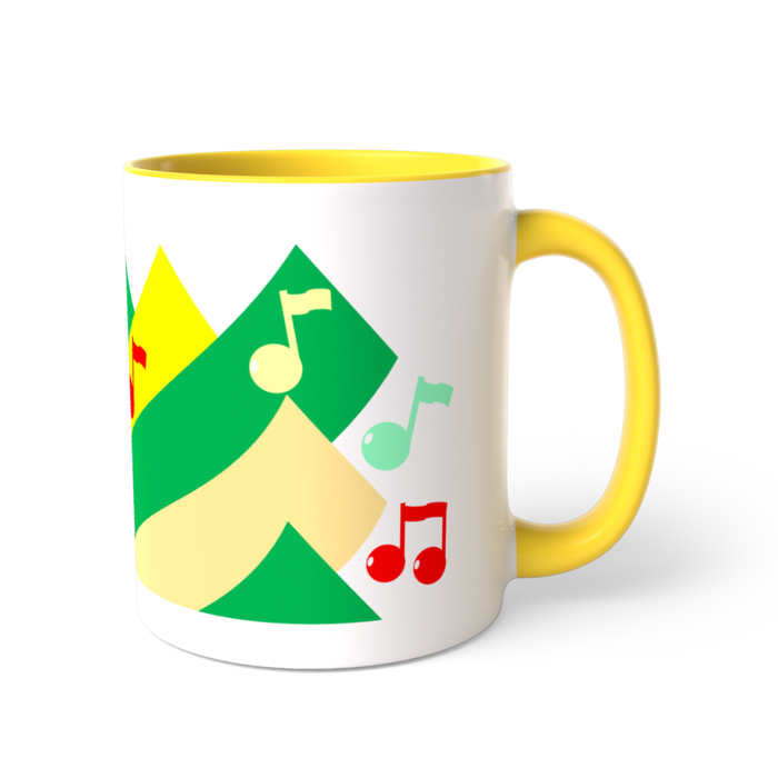 ツートンカラーマグカップ - 直径 8.2cm / 高さ 9.5cm