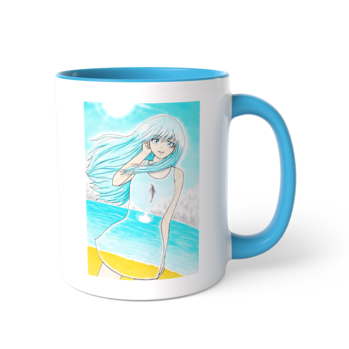 ツートンカラーマグカップ - 直径 8.2cm / 高さ 9.5cm