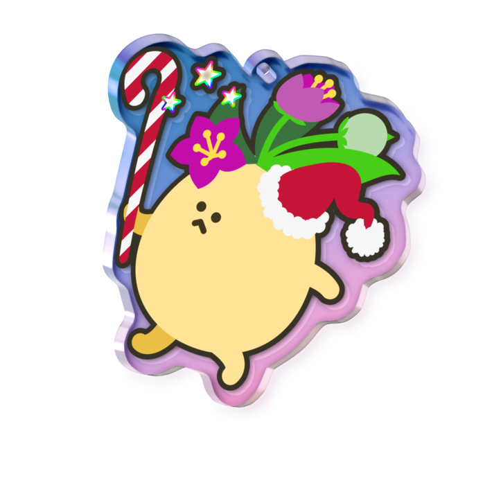 オーロラアクリルキーホルダー - 50 × 50mm