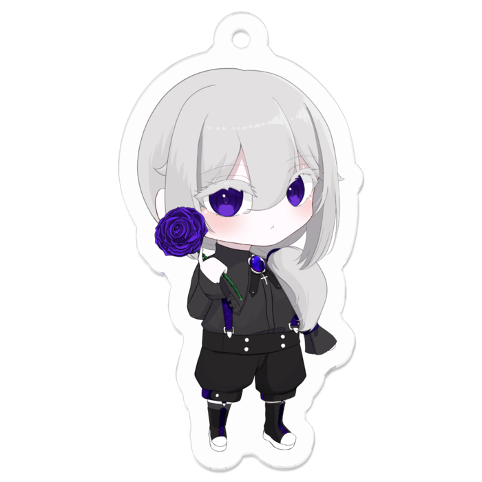 藤沢虎アクリルキーホルダー - 50 x 50 (mm)
