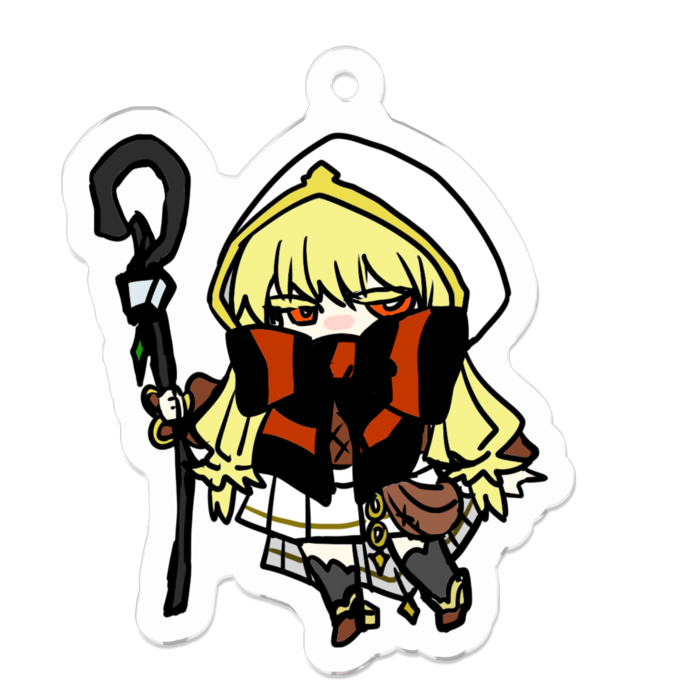 アクリルキーホルダー（コーティング） - 50 x 50 (mm)