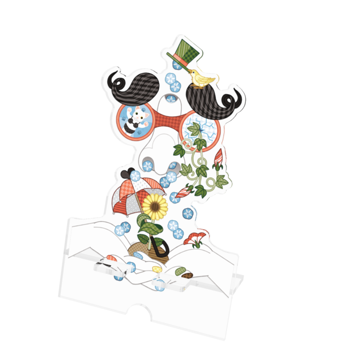 アクリルスマホスタンド - 100x160mm(ケーブル穴あり)