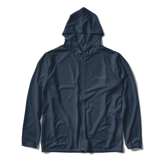 ジップパーカー - XL - ネイビー