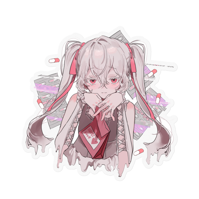 ステッカー - 100 x 100 (mm)