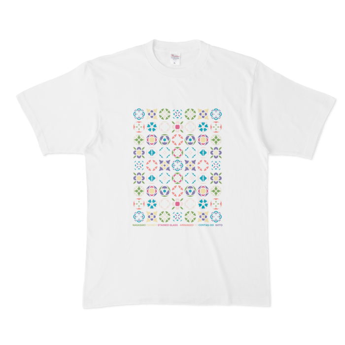 Tシャツ - XL - 白【ステンドグラス】