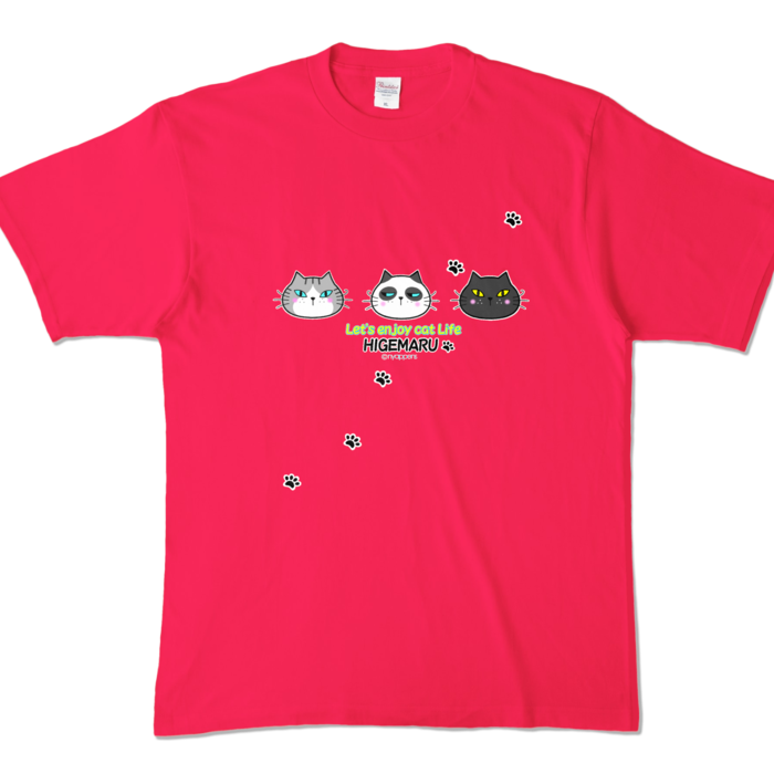 カラーTシャツ - XL - ホットピンク (濃色)