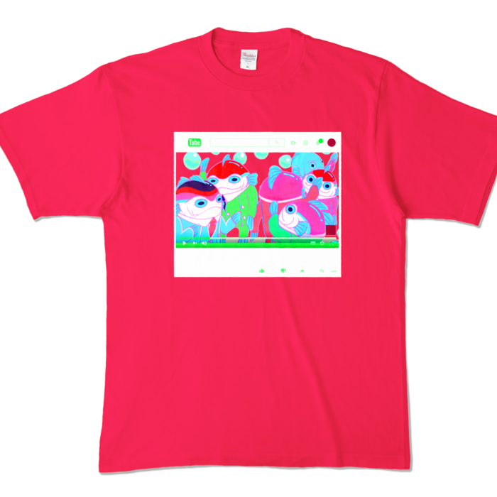 カラーTシャツ - XL - ホットピンク (濃色)
