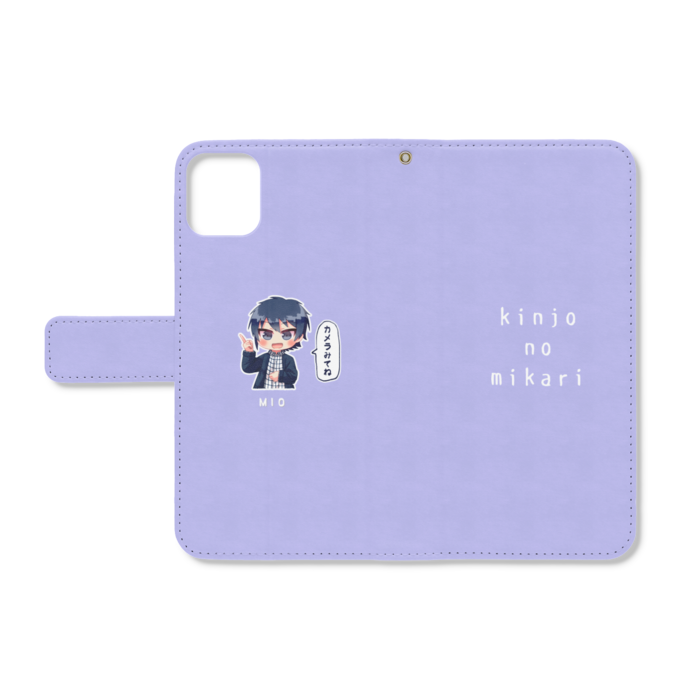 水川海緒iPhoneカバー（手帳型） - iPhone11ProMax - ストラップ穴 あり