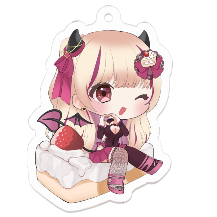 アクリルキーホルダー（コーティング） - 50 x 50 (mm)