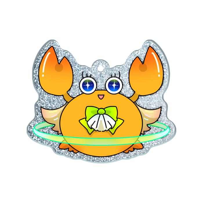 ラメアクリルキーホルダー - 50 × 50mm