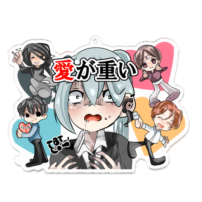 アクリルキーホルダー - 100 x 100 (mm)