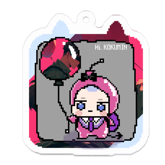 アクリルキーホルダー - 50 x 50 (mm)