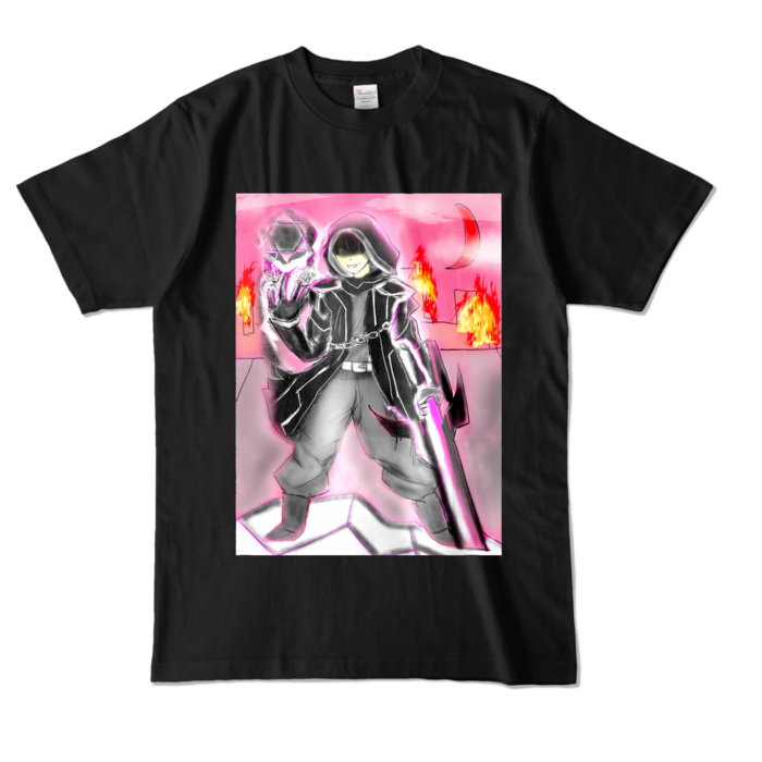 カラーTシャツ - L - ブラック (濃色)