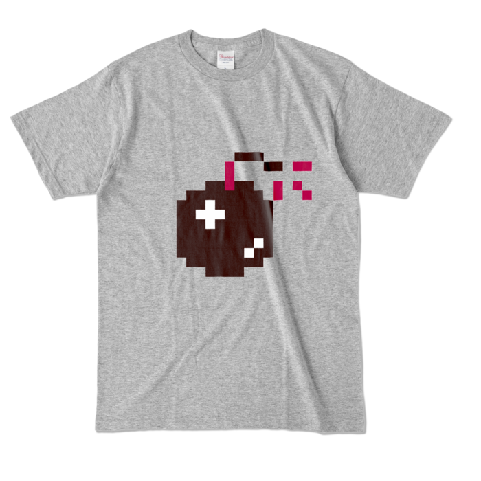 カラーTシャツ - L - 杢グレー (濃色)