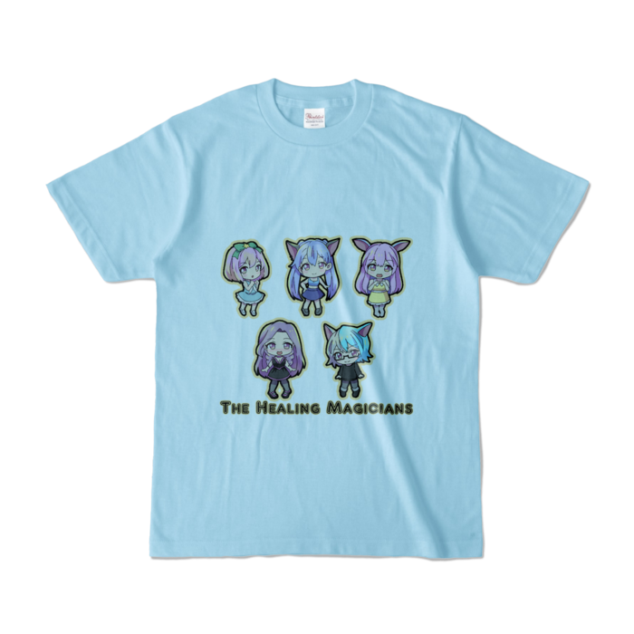 カラーTシャツ - S - ライトブルー／カラー柄