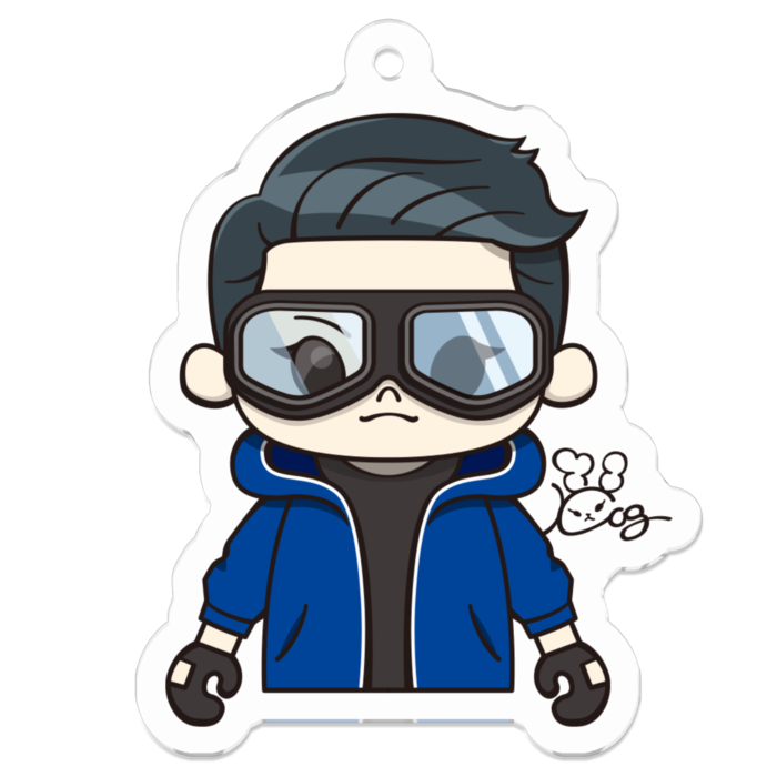 アクリルキーホルダー - 50 x 50 (mm)