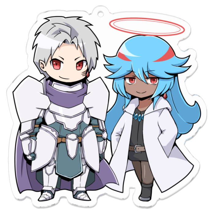 アクリルキーホルダー（コーティング） - 70 x 70 (mm)