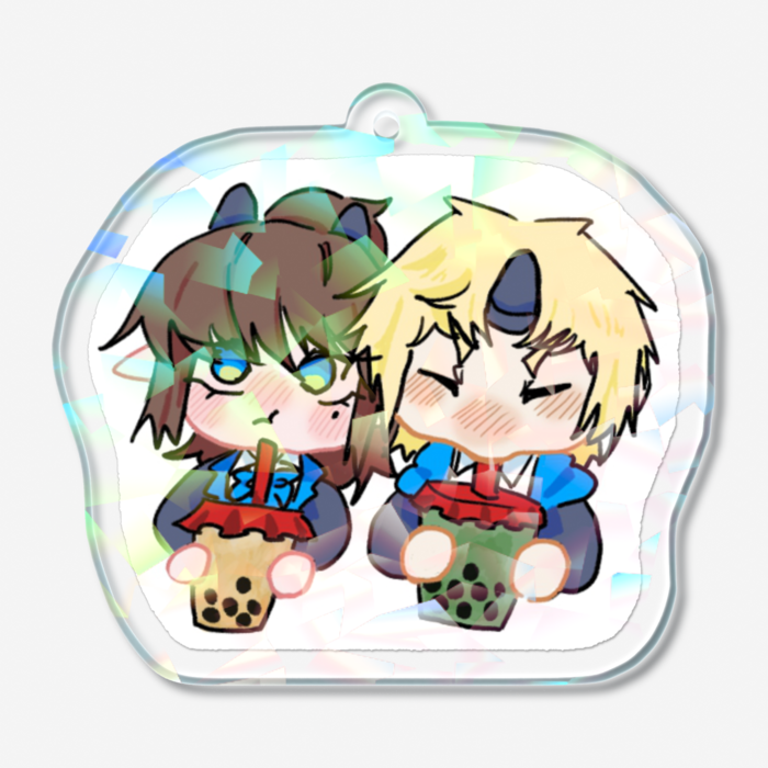 ホログラムアクリルキーホルダー - 50 × 50mm