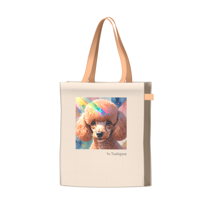 ツートンカラーバッグ - オレンジ - W34 × H41 × D14cm