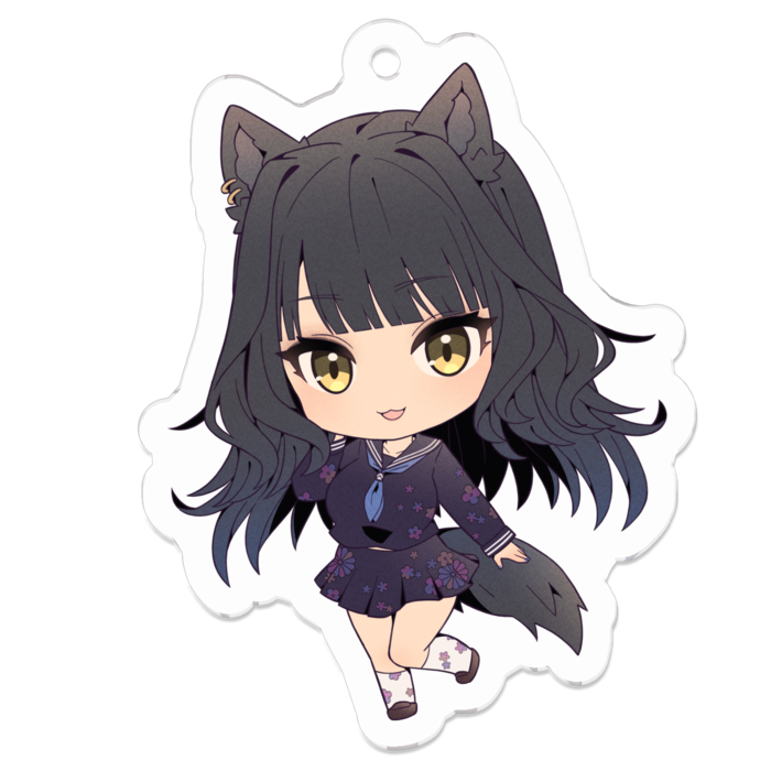 セーラー服 (花柄あり) - 50 x 50 (mm)