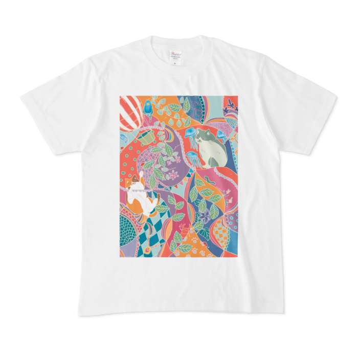 和猫Tシャツ - M - 正面