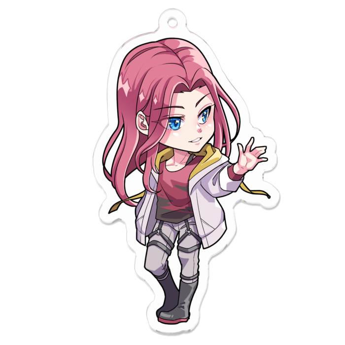 アクリルキーホルダー（コーティング） - 70 x 70 (mm)