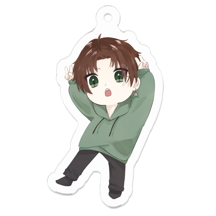 アクリルキーホルダー - 50 x 50 (mm)