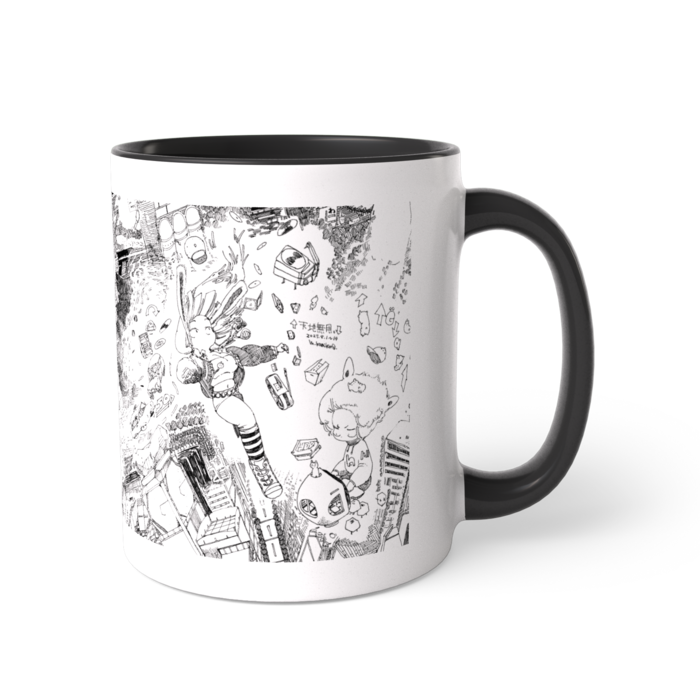 ツートンカラーマグカップ - 直径 8.2cm / 高さ 9.5cm