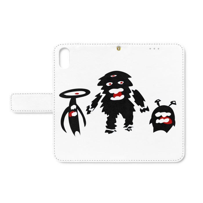 手帳型iPhoneケース - iPhone X - ストラップ穴 あり