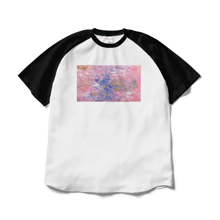 ラグランTシャツ - XL - ホワイト×ブラック
