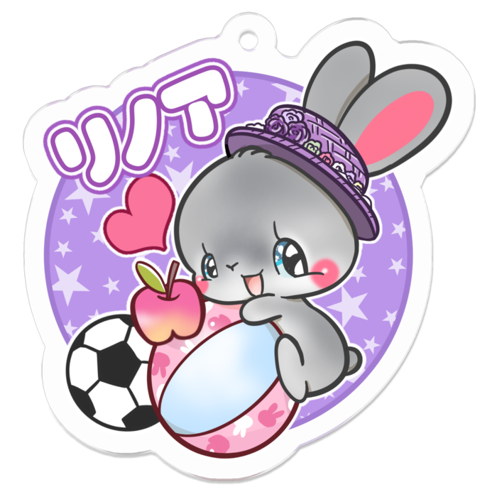 アクリルキーホルダー（コーティング） - 50 x 50 (mm)