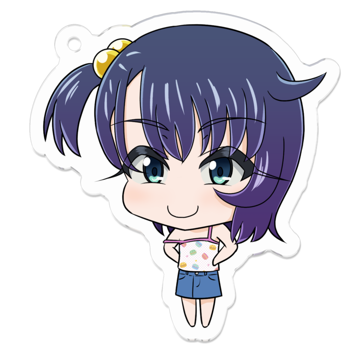 アクリルキーホルダー（コーティング） - 50 x 50 (mm)