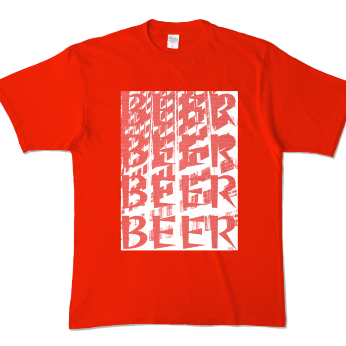 カラーTシャツ - XL - レッド (濃色)